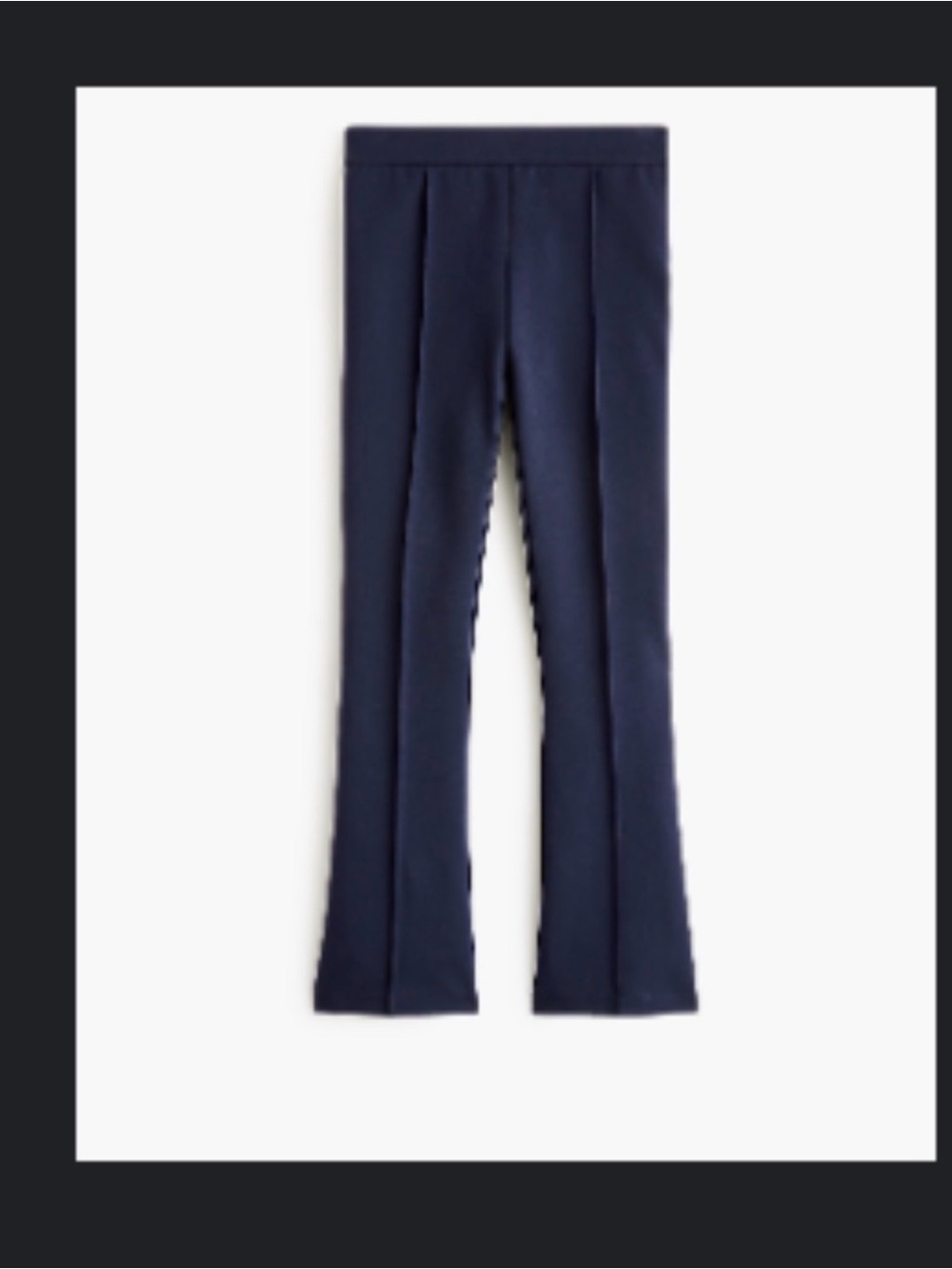 J Crew Factory Ponte Crop Pant Navy NWT